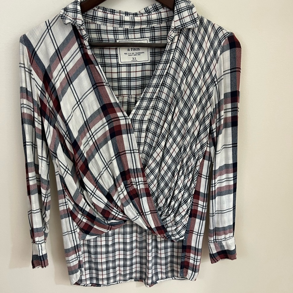 Abercrombie & Fitch Plaid Top